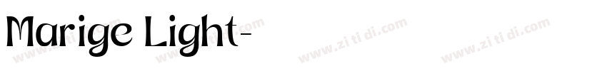 Marige Light字体转换
